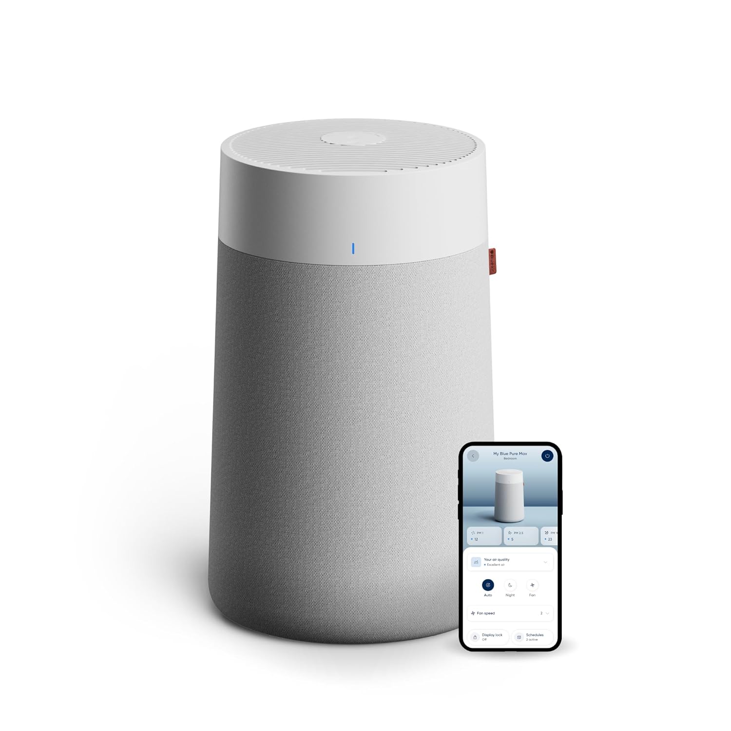 BLUEAIR Blue Pure 3350i Max Luftreiniger für Räume bis 86 m² – Smart, Leise, HEPA-Technologie – Ideal für Allergiker, Haustiere, Rauch, Staub und Schimmel – WLAN-fähig, Modernes...