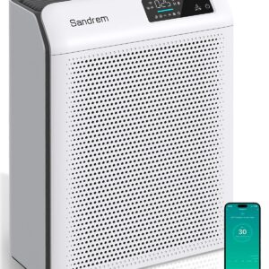 [Brand] Luftreiniger mit HEPA-Filter, Lichtsensor, waschbarem Vorfilt