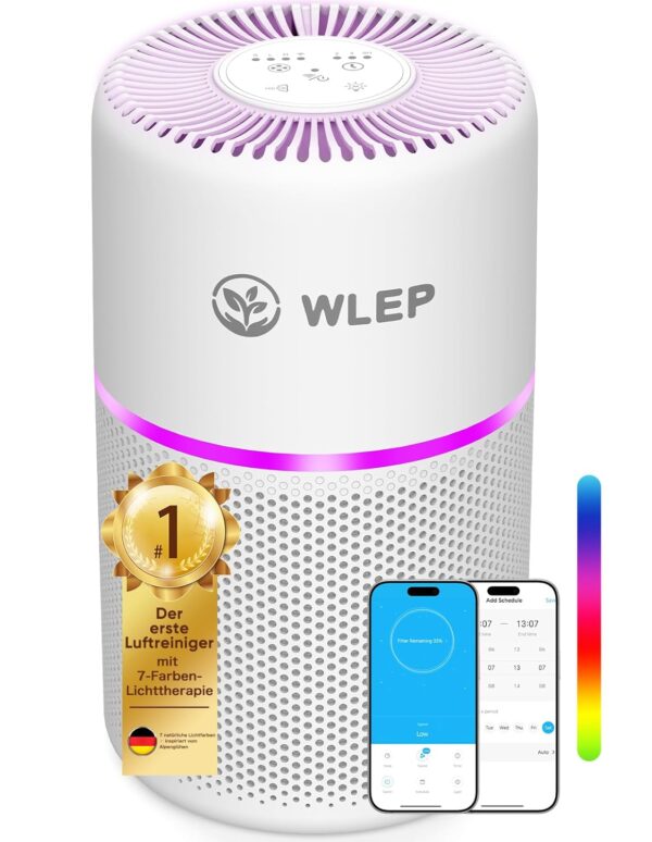 [Brandname] Luftreiniger Smart WiFi HEPA H13 Alexa Farblicht leise