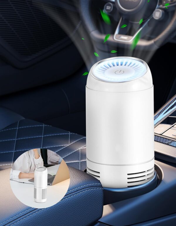 Cuxin Luftreiniger für Auto H13 HEPA Filter Rauchgeruch Pollen Staub