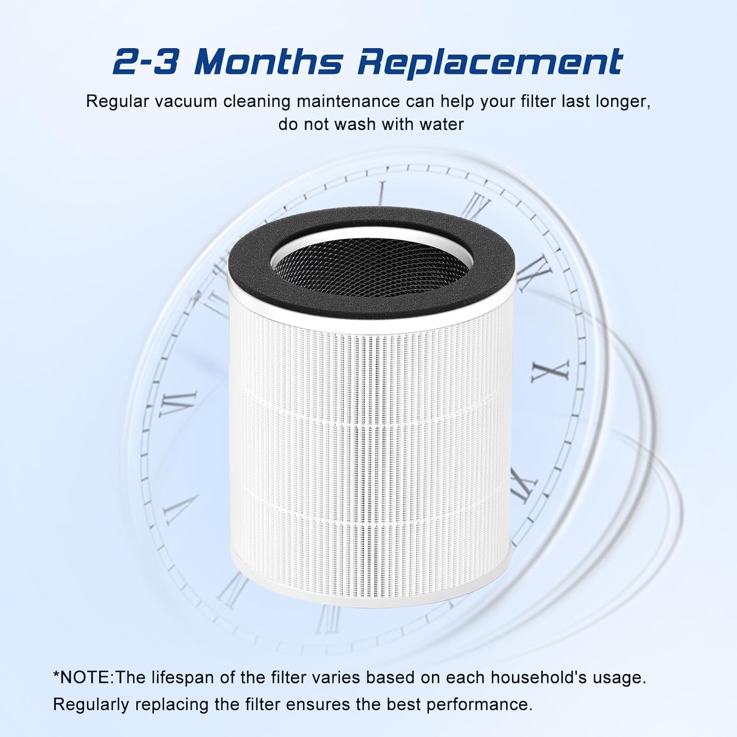 Dayette Luftreiniger mit Originalfilter, 3-stufige Filterung, HEPA-Technologie