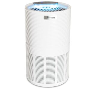 FeinTech Luftreiniger mit HEPA 13 und Aktivkohlefilter, für bis zu 45 m², ideal gegen Rauch, Pollen und Allergene