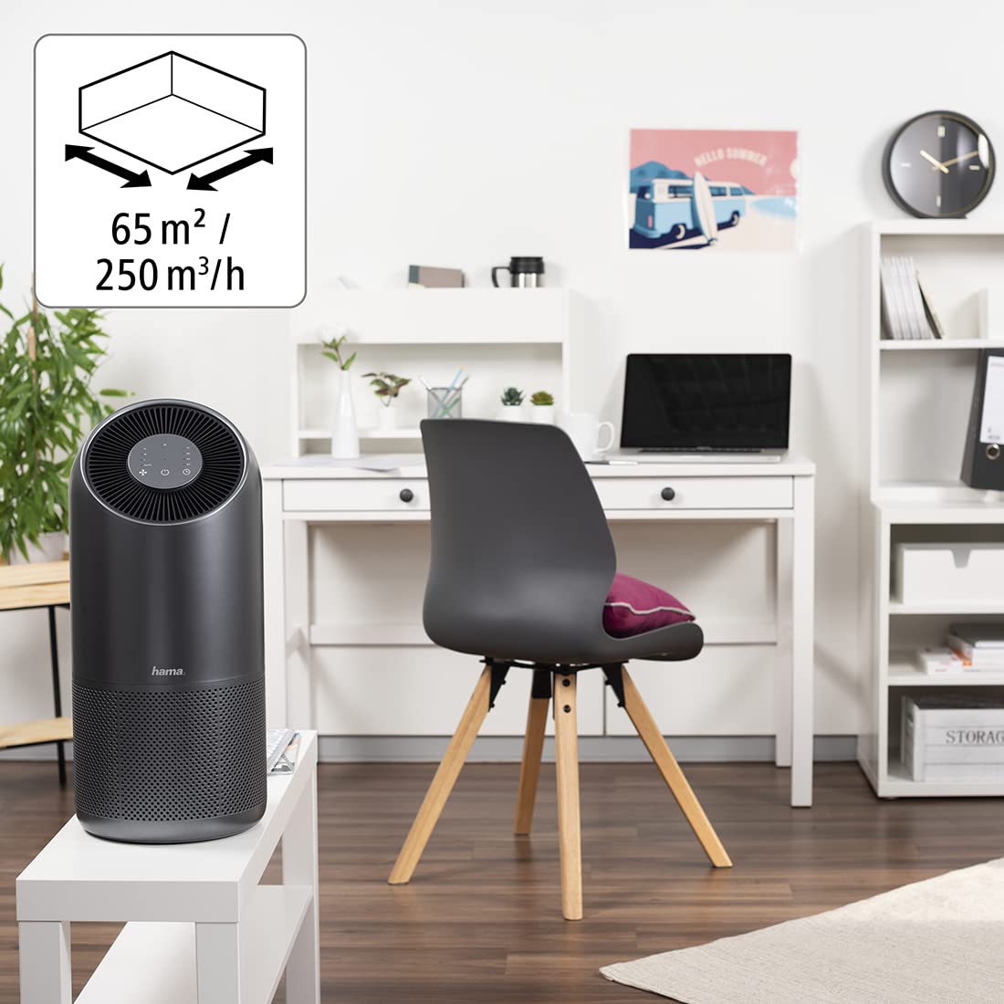 Hama Luftreiniger App-Steuerung HEPA Filter 99,95% Pollen Haushaltsstaub