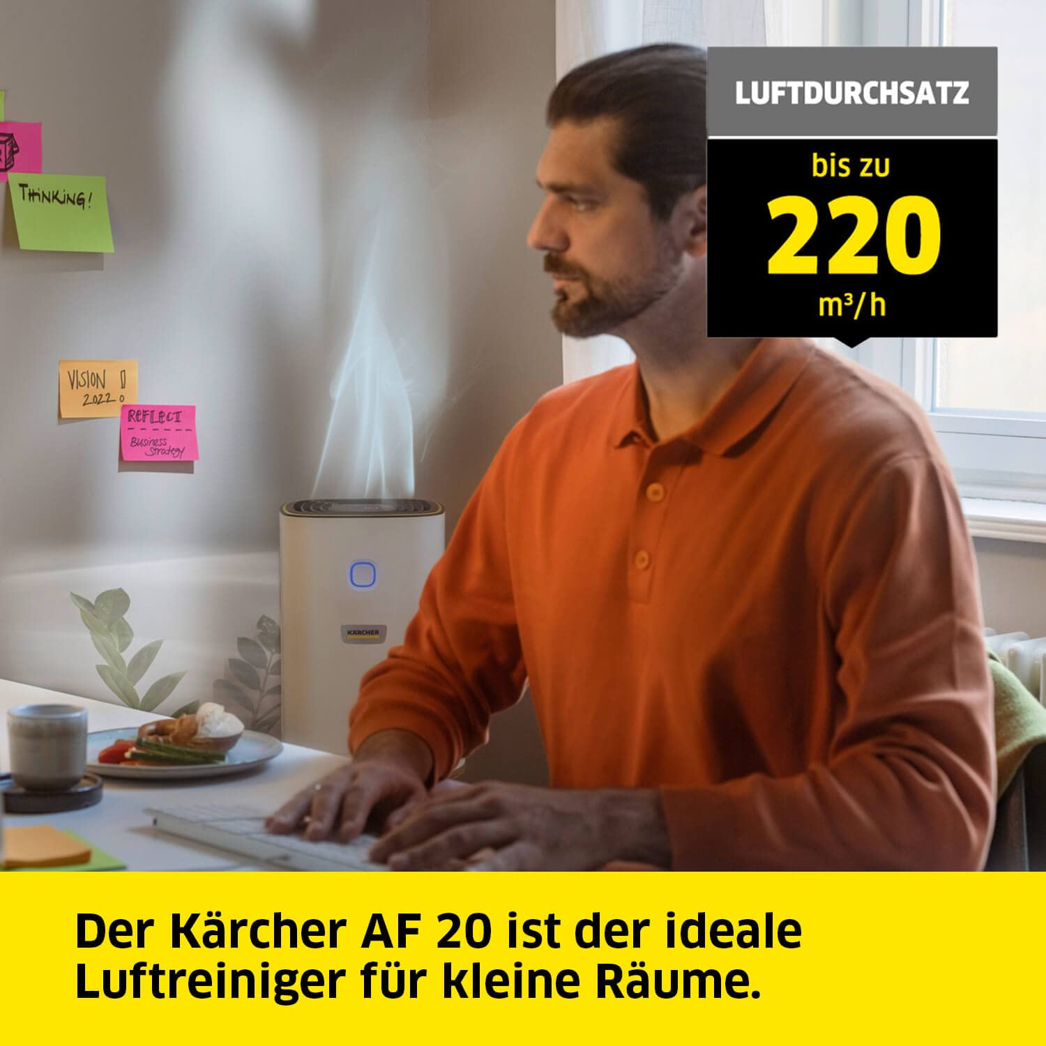 Kärcher Luftreiniger AF 20, 220 m³/h, 99,95% Filterung, Raumgröße 20-40 m²