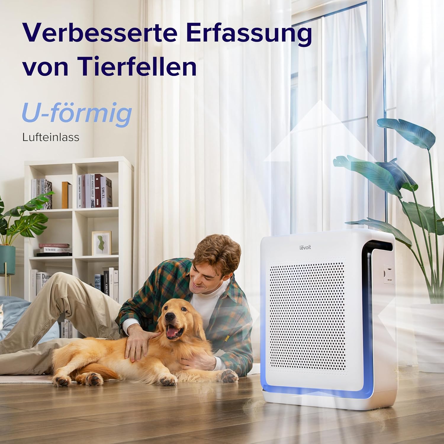 Levoit Air Purifier für Allergiker, HEPA H13 Filter, 52 m², 243 m³/h