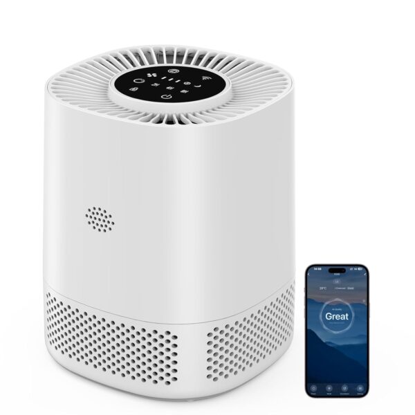 [Marke] Luftreiniger mit H13 HEPA Filter, 3 Geschwindigkeiten, Schlafmodus (20 dB)