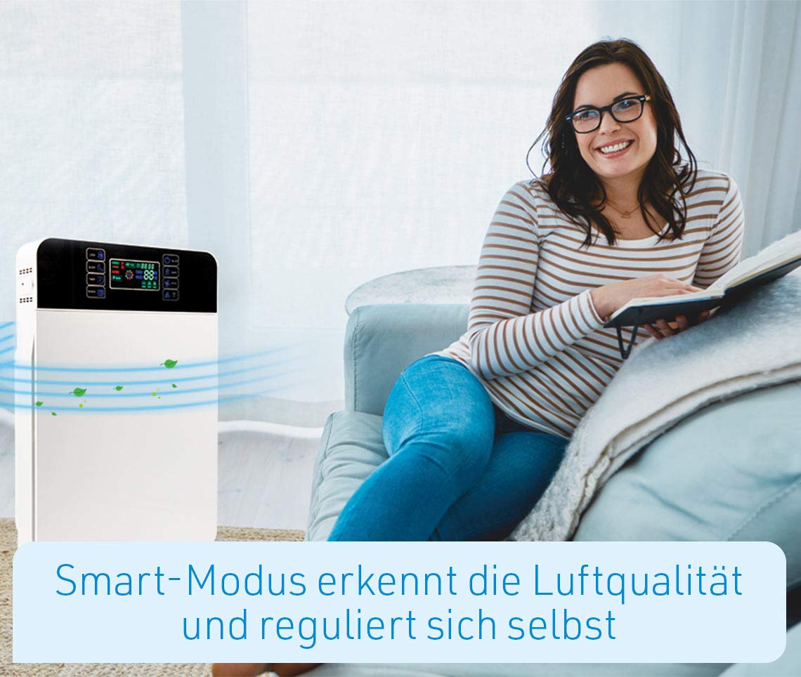 Mediashop Livington Luftreiniger 30 m² UV-ION-Filter 3-stufig