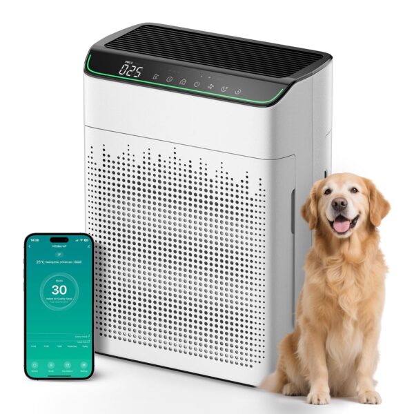 Operan Luftreiniger für Allergiker, HEPA-Filter, Wi-Fi-Steuerung, Smart Auto Mode, 340 m³/h