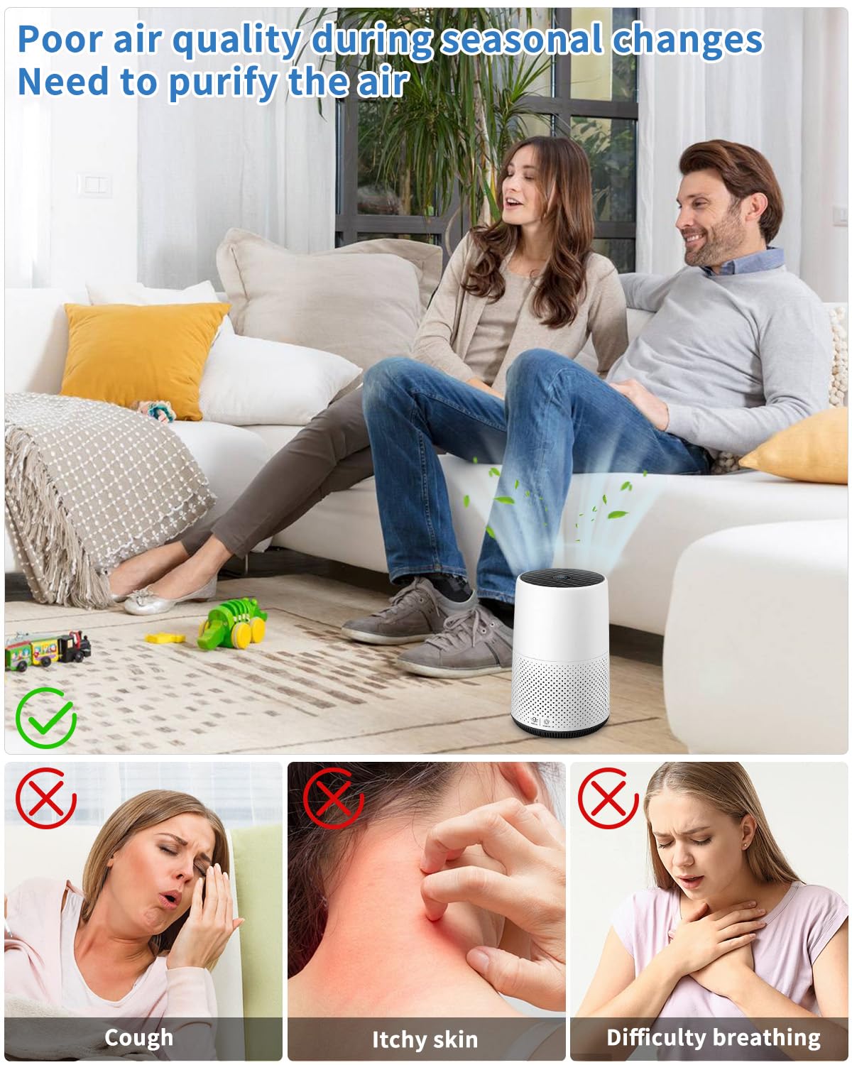 Philips HEPA Ersatzfilter mit Aktivkohle für AC0830/10, 800 Series