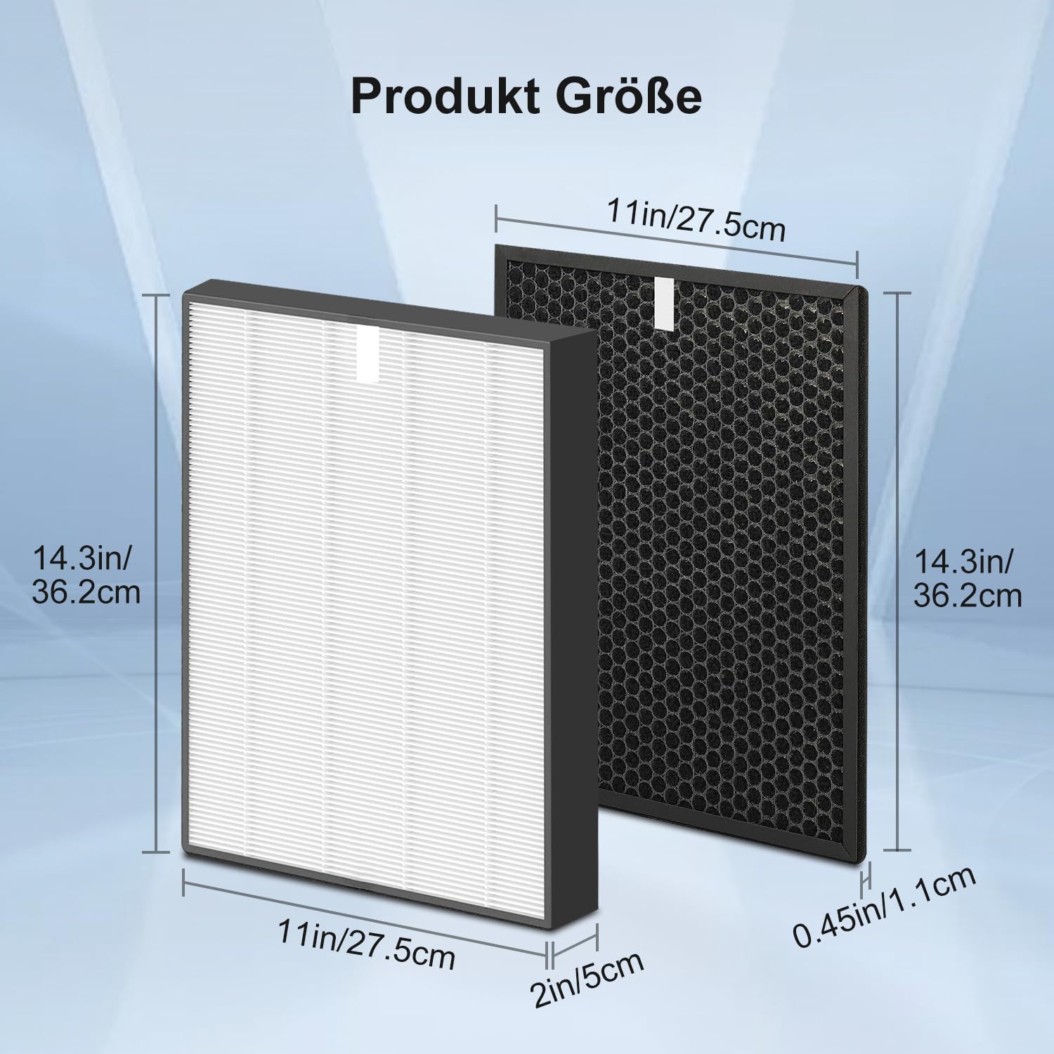 Philips Luftreiniger Filter HEPA Aktivkohle für Series 2000 3000