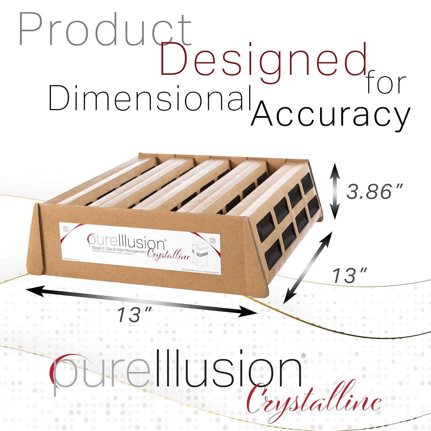 PureIllusion Wissenschaftlich Geprüfter Luftreiniger-Gasfilter für IQAir HealthPro V5 Zellenmodul