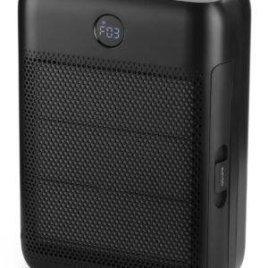 Slevoo Luftreiniger für große Räume mit H13 HEPA-Filter, 22 dB leise, schwarz