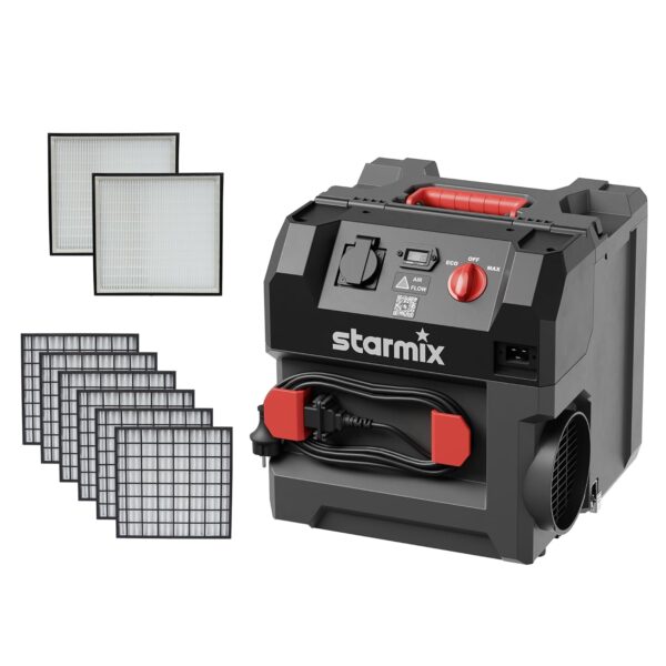 Starmix Aeroxx Luftreiniger HEPA H13 750m³/h Baustelle 99,95% Filtration