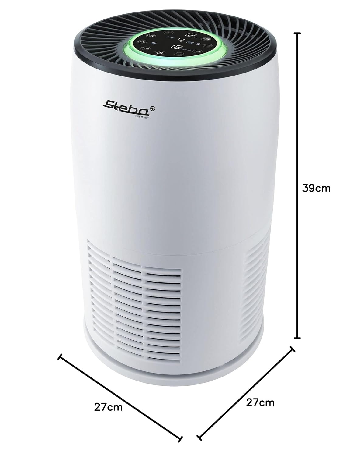 Steba Luftreiniger LR 12 weiß, HEPA-Filter, 120 m³/h Luftdurchsatz