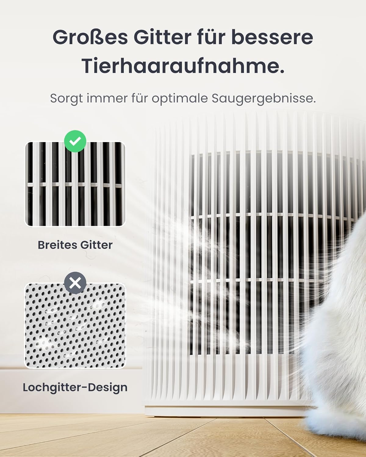 SwitchBot Luftreiniger mit App-Steuerung, HEPA-Filter, Nachtlicht, 400 m³/h, 20 dB