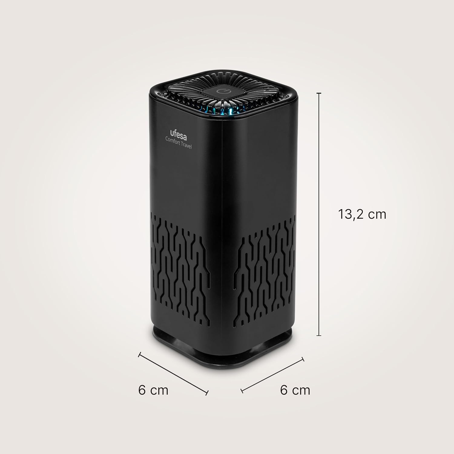 Ufesa Luftreiniger mit Negativionen, Aktivkohle, Ultra-leise ≤20dB, Nachtlicht