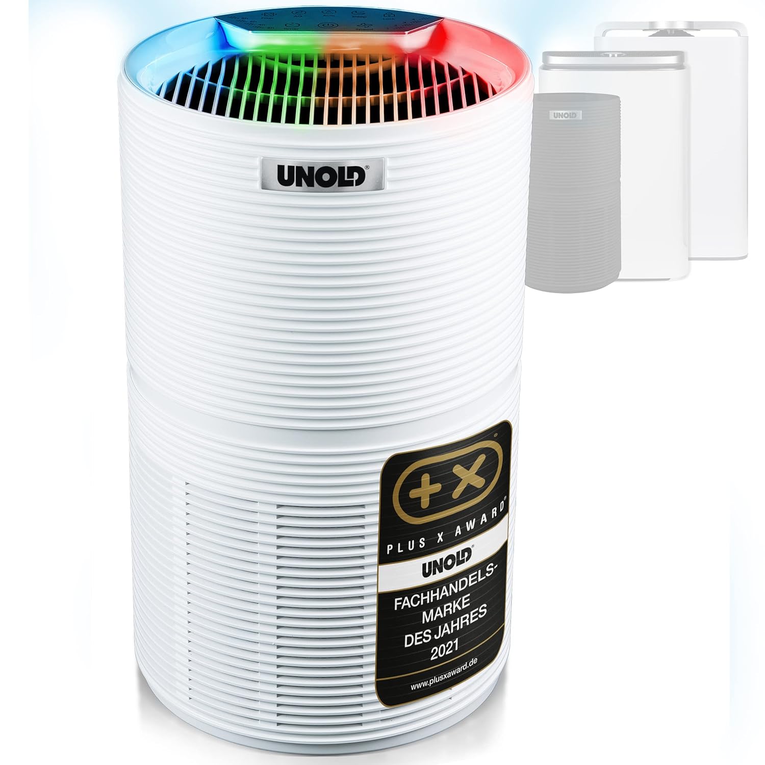 Unold 87210 Luftreiniger mit HEPA 13 Filter, Aktivkohle, für Allergene und Rauch